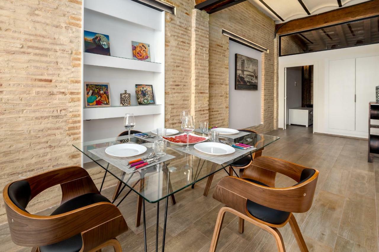 דירות ולנסיה Florit Flats - Center Luxurious 1Br 1Ba Terrace Wi-Fi Ac מראה חיצוני תמונה