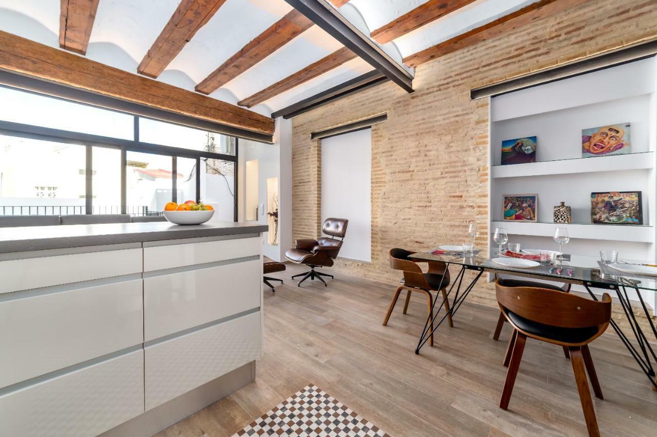 דירות ולנסיה Florit Flats - Center Luxurious 1Br 1Ba Terrace Wi-Fi Ac מראה חיצוני תמונה