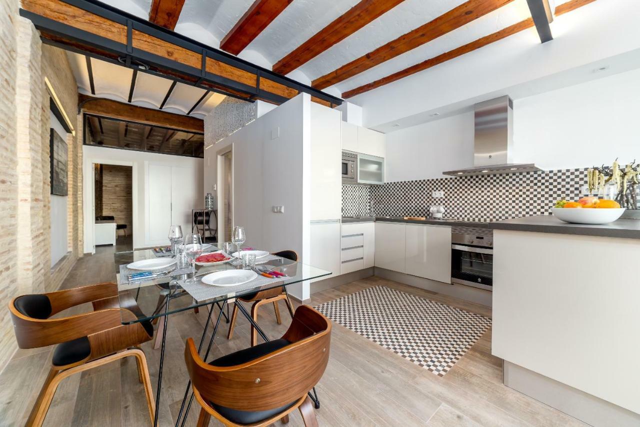 דירות ולנסיה Florit Flats - Center Luxurious 1Br 1Ba Terrace Wi-Fi Ac מראה חיצוני תמונה